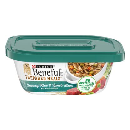 Purina Beneful High Protein Prepared Meals Savory Rice & Lamb Stew 10 Oz.
