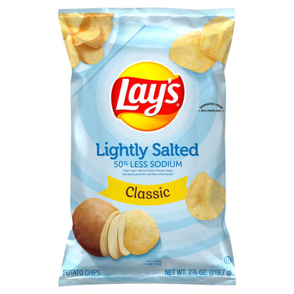 Lay's Classic Potato Chips Lightly Salted 7 3/4 Oz