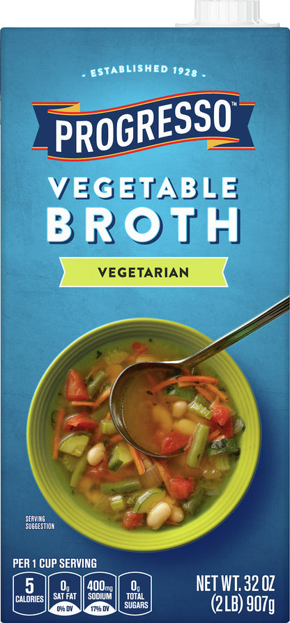 Progresso Vegetarian Vegetable Broth 32 oz