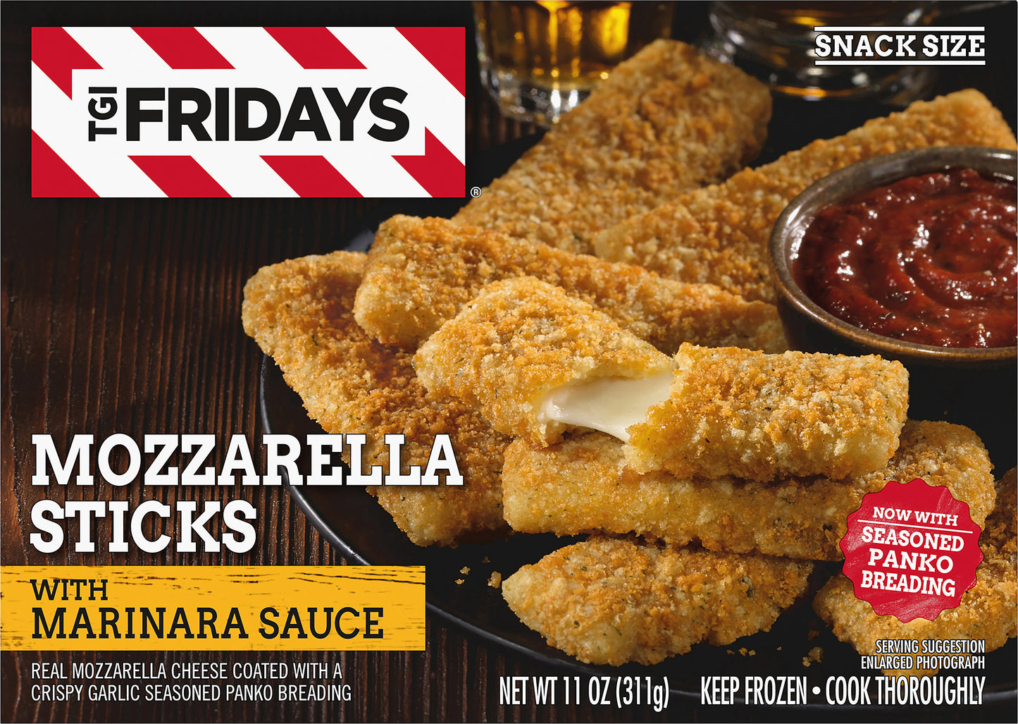 TGI Fridays® Mozzarella Sticks with Marinara Sauce 11 oz. Box