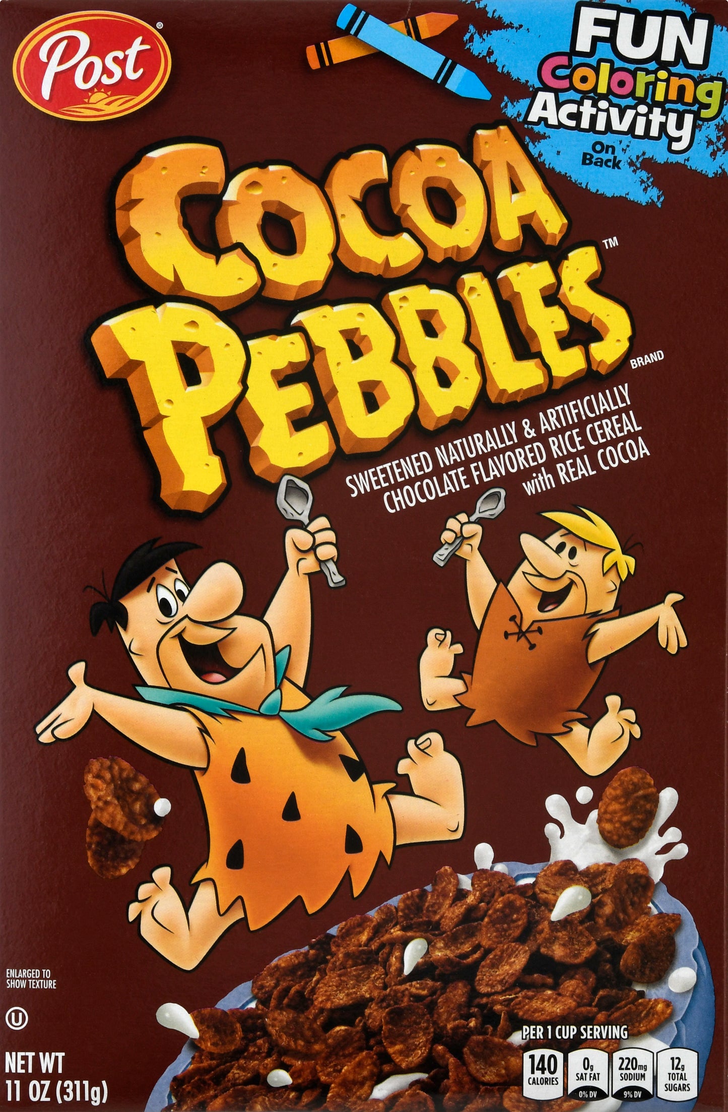 Cocoa Pebbles Chocolate Flavored Rice Cereal 11 oz