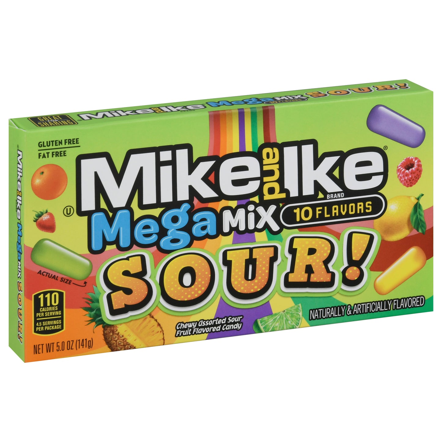 Mike and Ike Sour Mega Mix Candy 5.0 oz