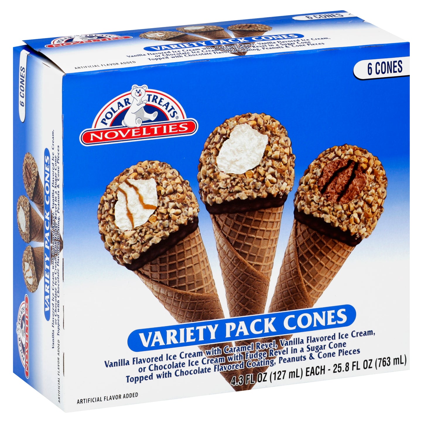 Polar Treats Ice Cream Cones 6 ea