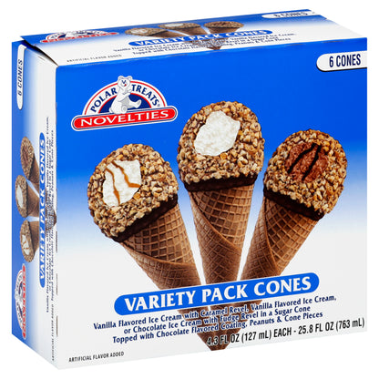 Polar Treats Ice Cream Cones 6 ea