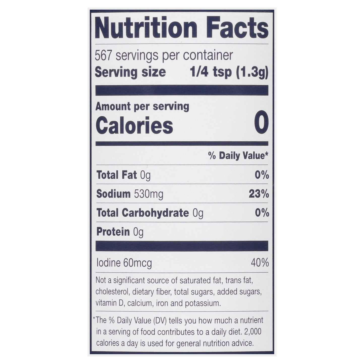 Morton Iodized Sea Salt 26 oz