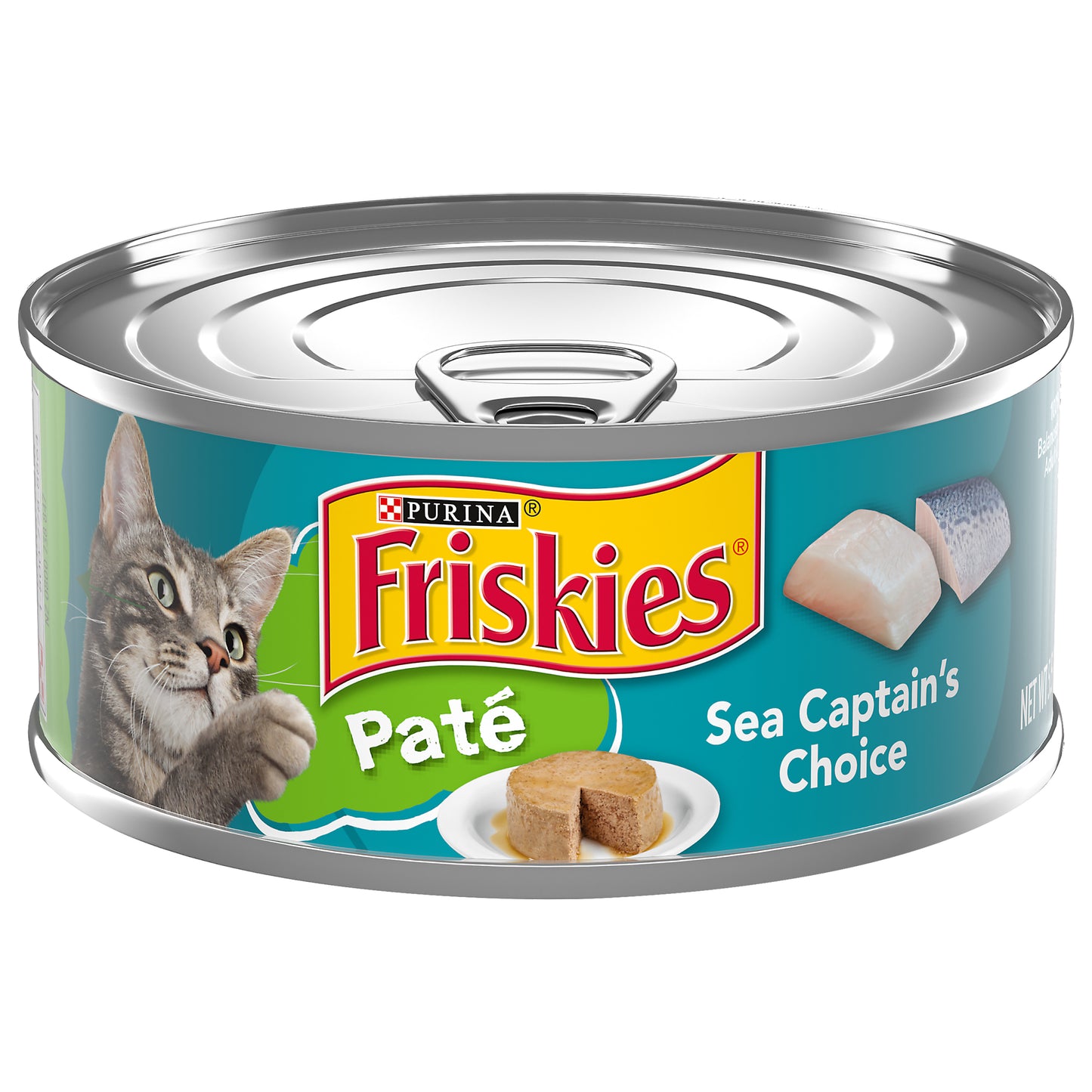 Purina Friskies Pate Wet Cat Food, Sea Captain's Choice - 5.5 oz. Can
