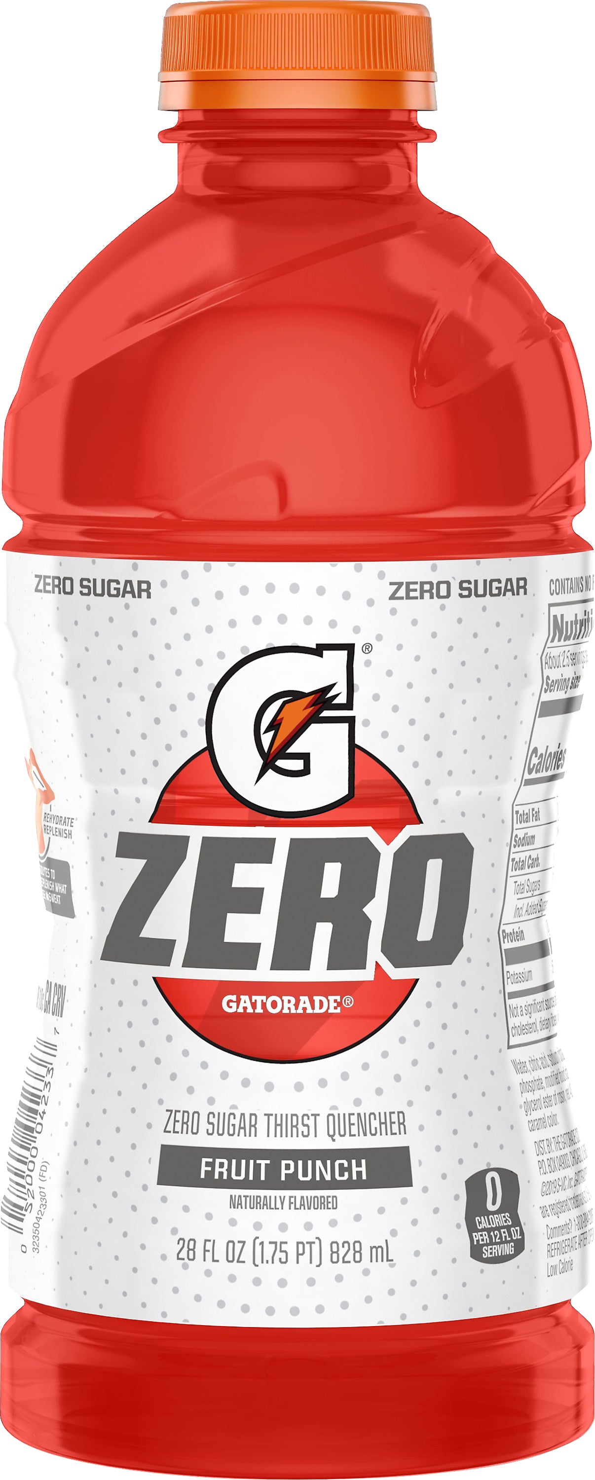 Gatorade Zero Zero Sugar Fruit Punch Thirst Quencher 28 oz