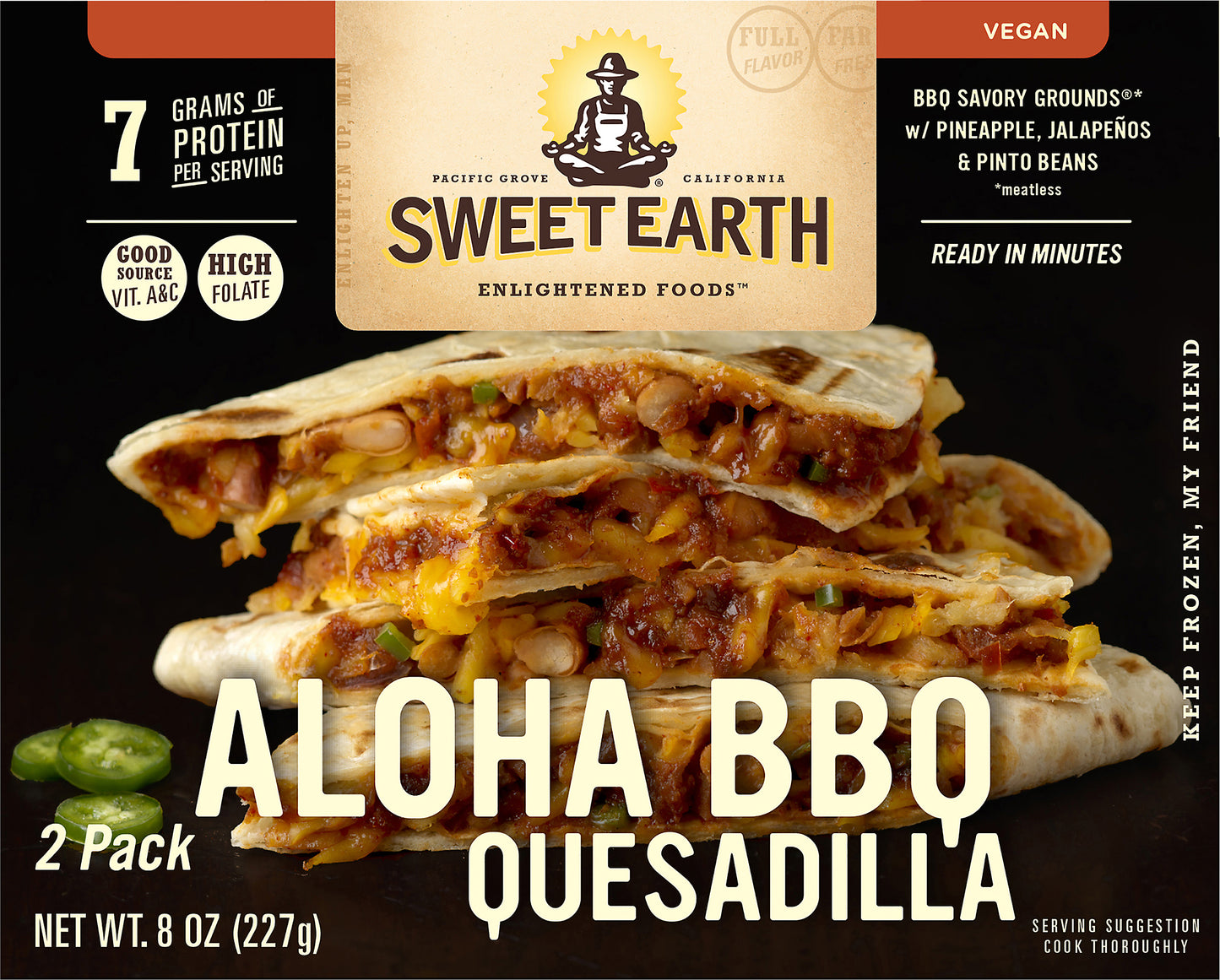 Sweet Earth Aloha BBQ Quesadilla 2 ea