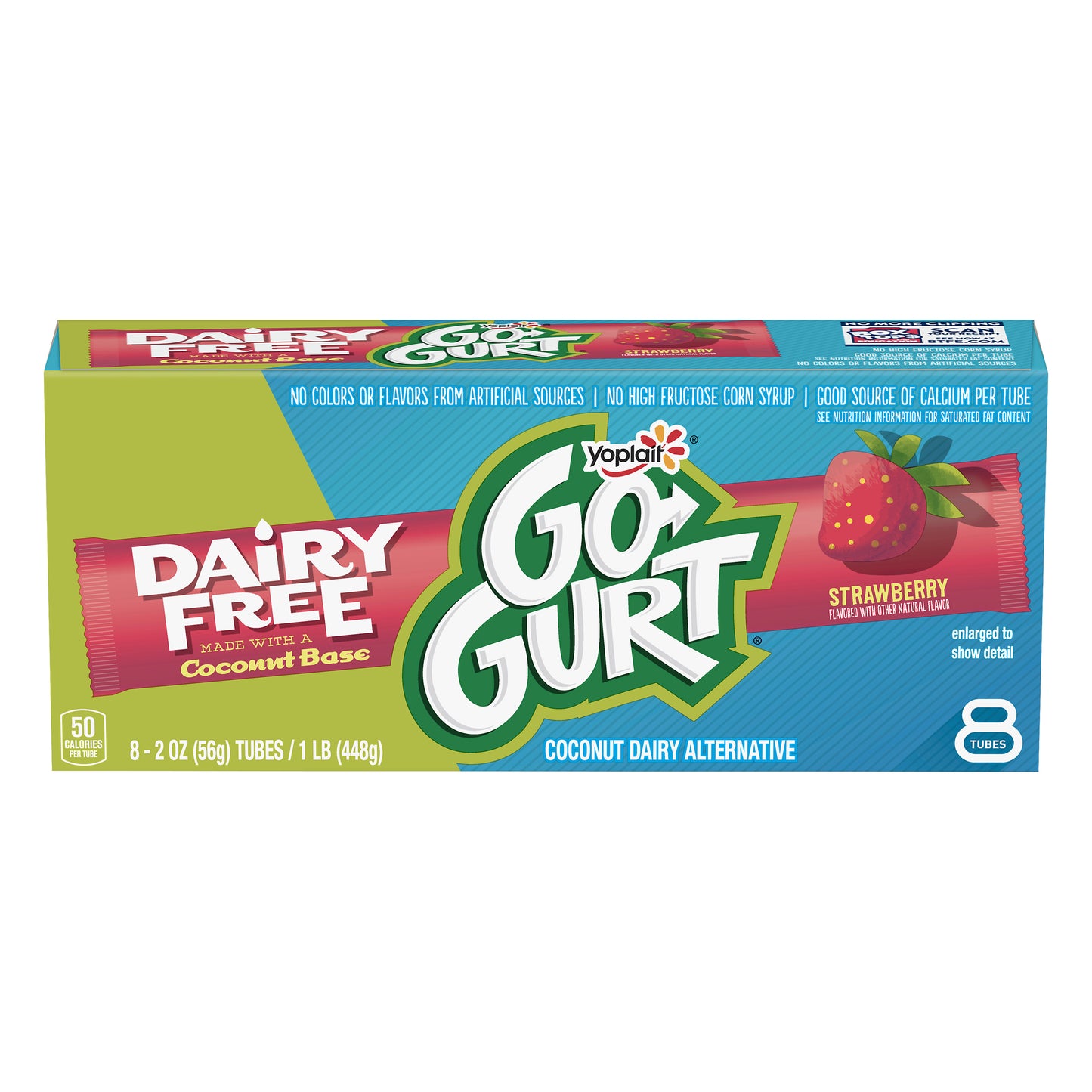 Yoplait Go Gurt Dairy Free Strawberry Coconut Dairy Alternative 8 ea