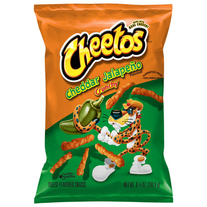 Cheetos Crunchy Cheddar Jalapeno Cheese Flavored Snacks 8.5 oz