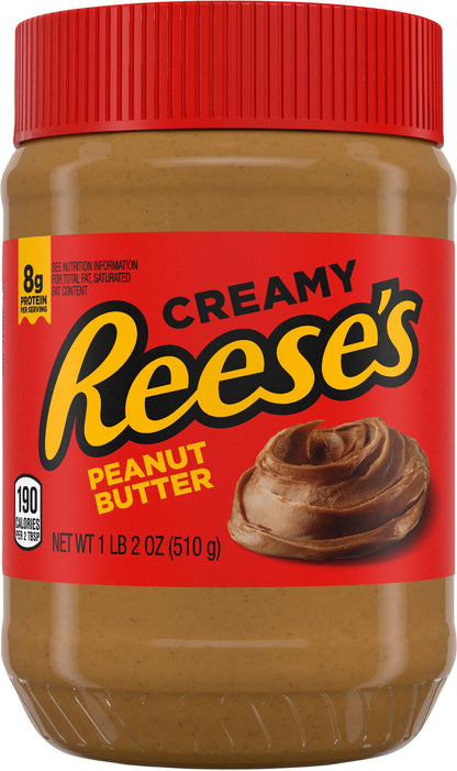 REESE'S Creamy Peanut Butter Spread, Baking, 18 oz, Jar