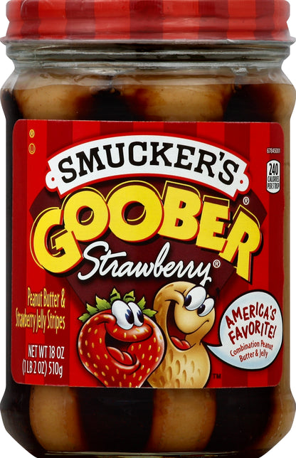 Smucker's Peanut Butter & Strawberry Jelly Stripes 18 oz