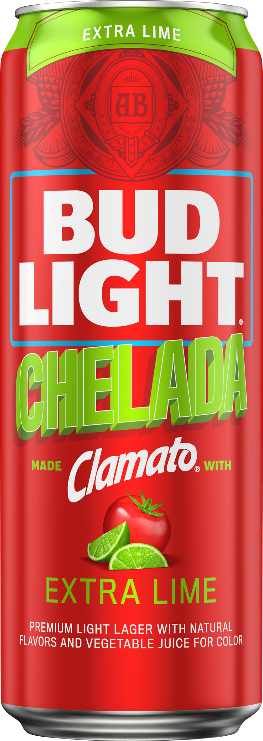 Bud Light Original Chelada Premium Light Lager Extra Lime Beer 25 oz