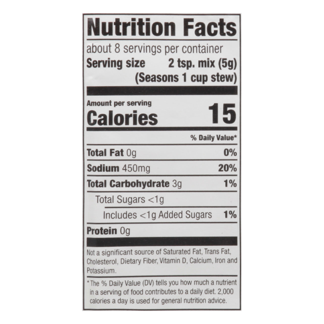 McCormick Beef Stew Seasoning Mix 1.5 oz Envelope
