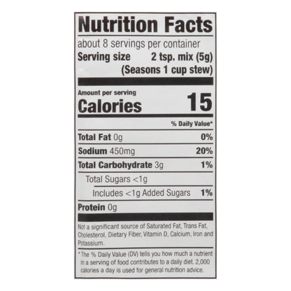 McCormick Beef Stew Seasoning Mix 1.5 oz Envelope