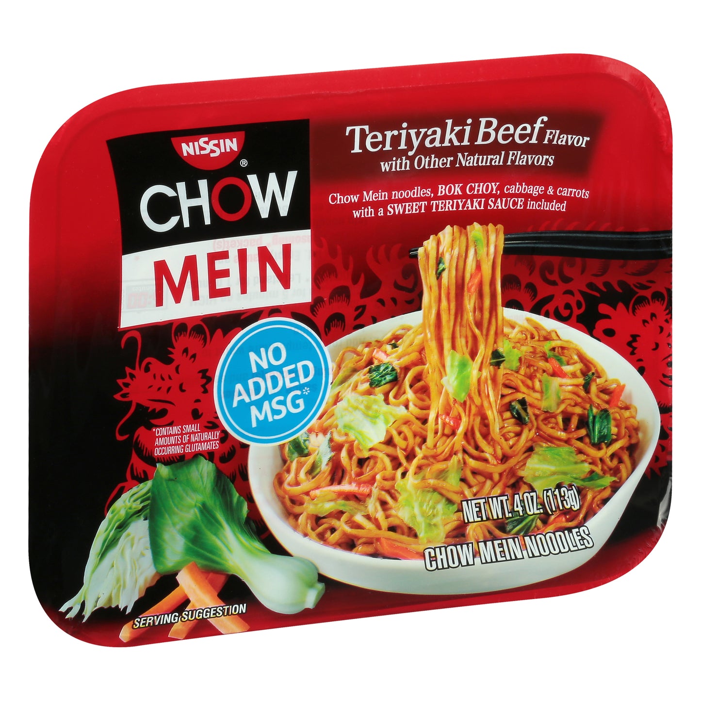 Nissin Teriyaki Beef Flavor Chow Mein Noodles 4 oz
