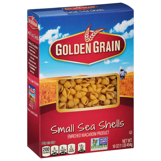 Golden Grain Small Sea Shells 16 oz