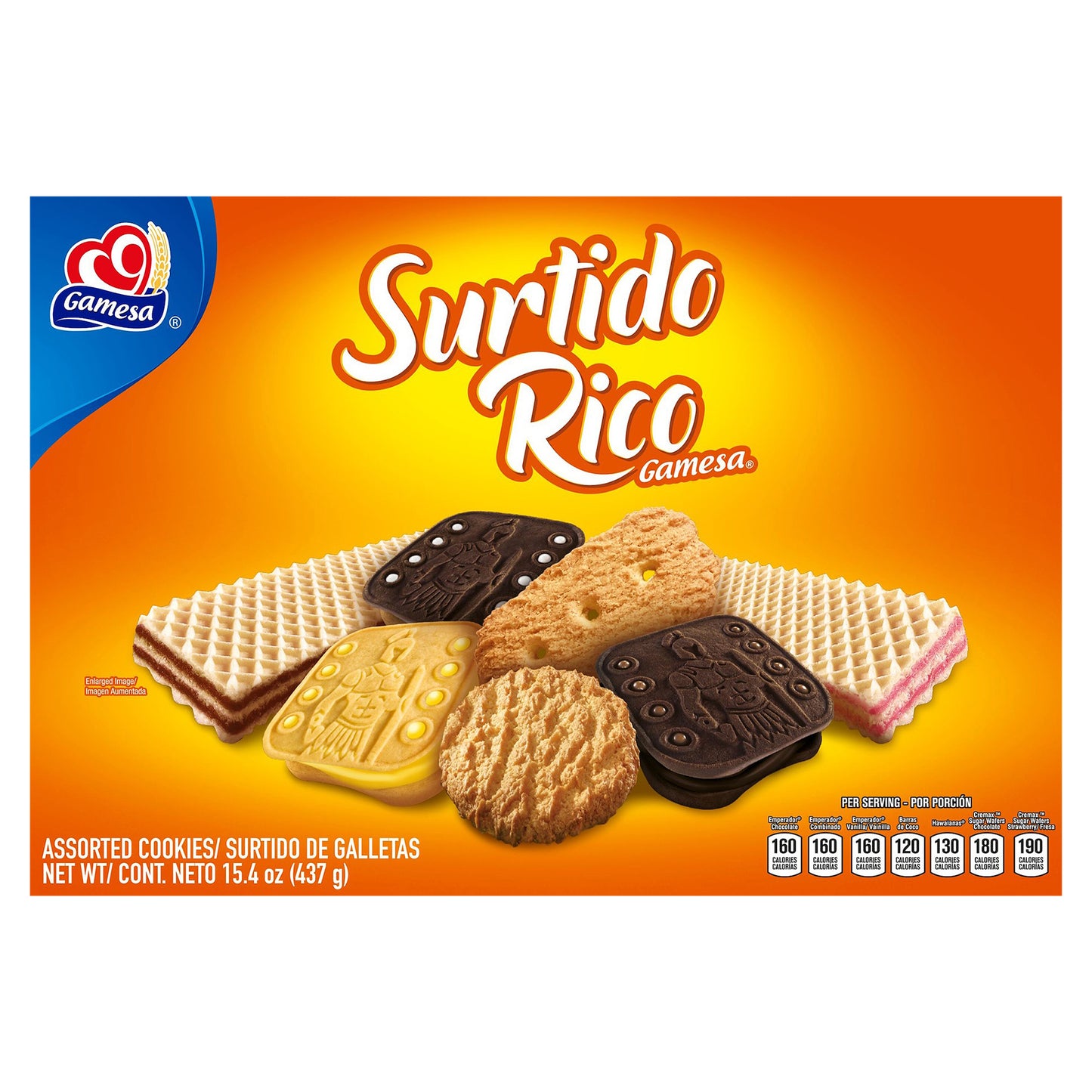 Gamesa Surtido Rico Variety Pack Cookies 15.4 Ounce Paper Box