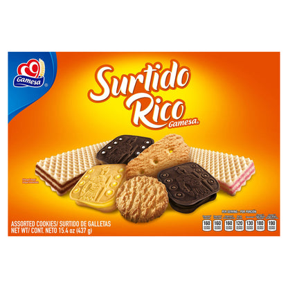 Gamesa Surtido Rico Variety Pack Cookies 15.4 Ounce Paper Box