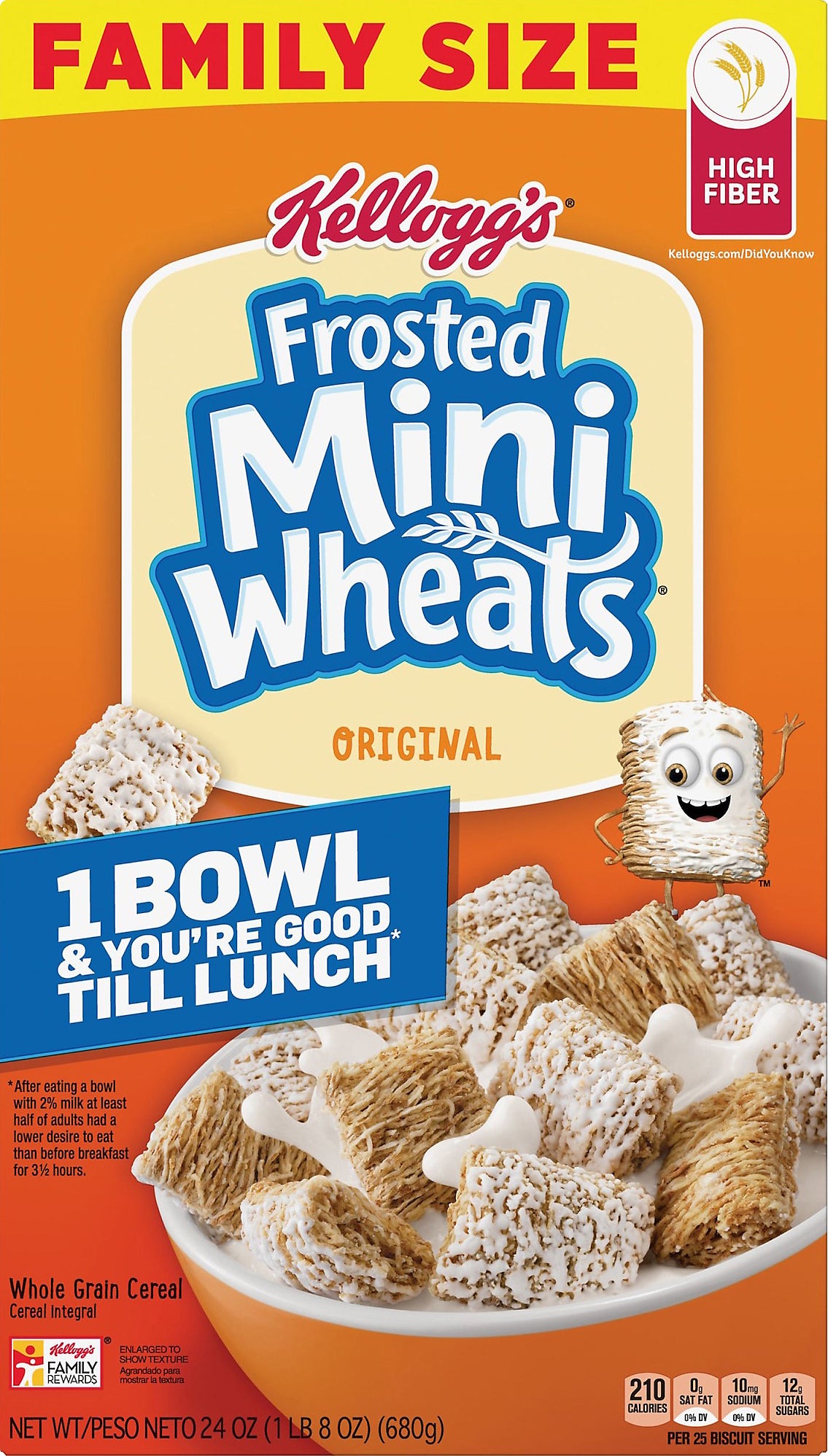 Frosted Mini Wheats Family Size Whole Grain Original Cereal 24 oz
