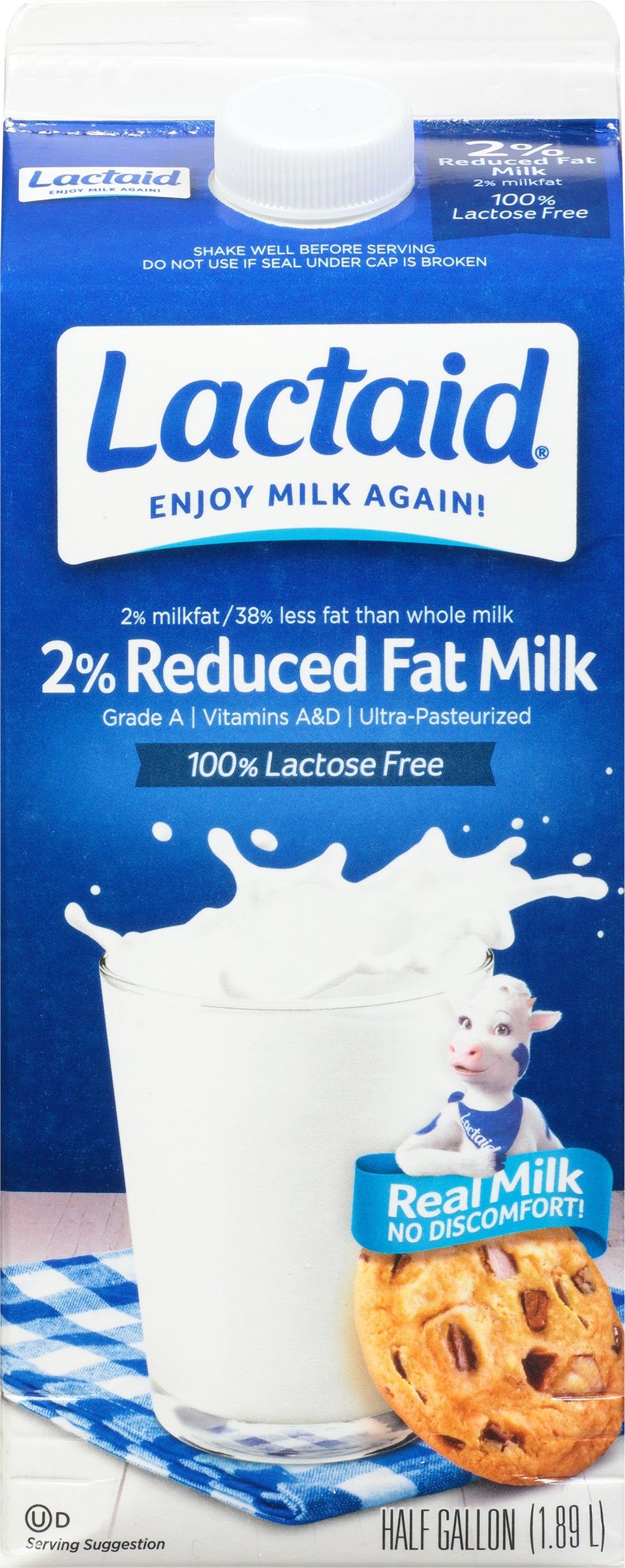 Lactaid 2% Reduced Fat Milk 0.5 gl