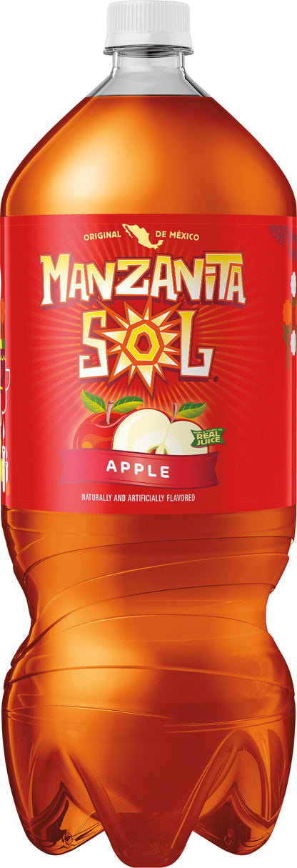 Manzanita Sol Soda Apple Naturally & Artificially Flavored 2 L Bottle