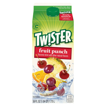 Tw!ster Flavored Drink Fruit Punch 59 Fl Oz Carton