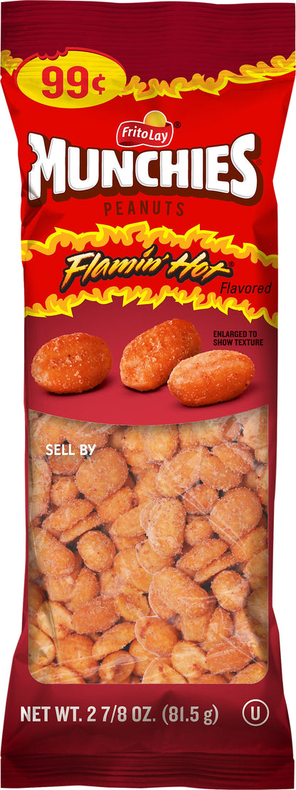 Munchies Flamin' Hot Flavored Peanuts 2.88 oz