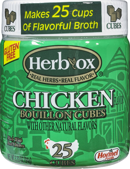 Herb Ox Chicken Flavor Bouillon Cubes 25 ea
