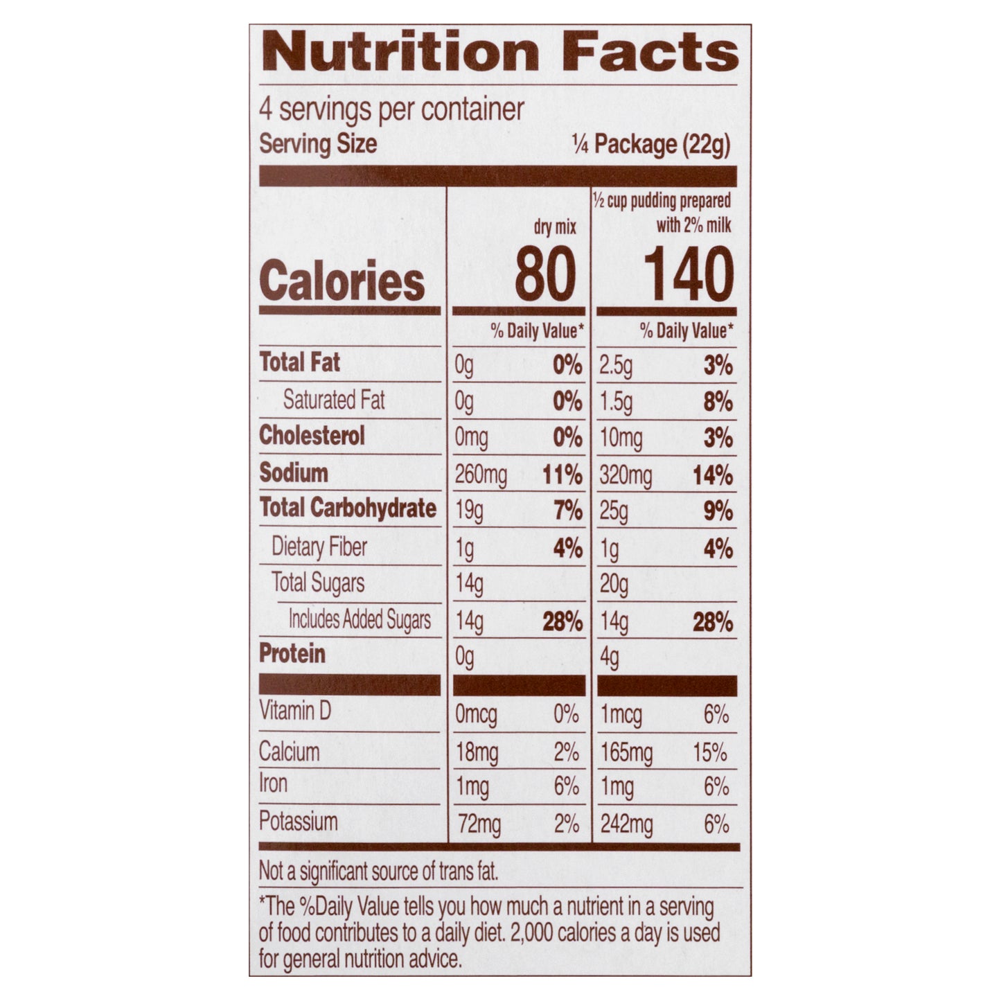 Dove Milk Chocolate Pudding & Pie Filling 3.03 oz