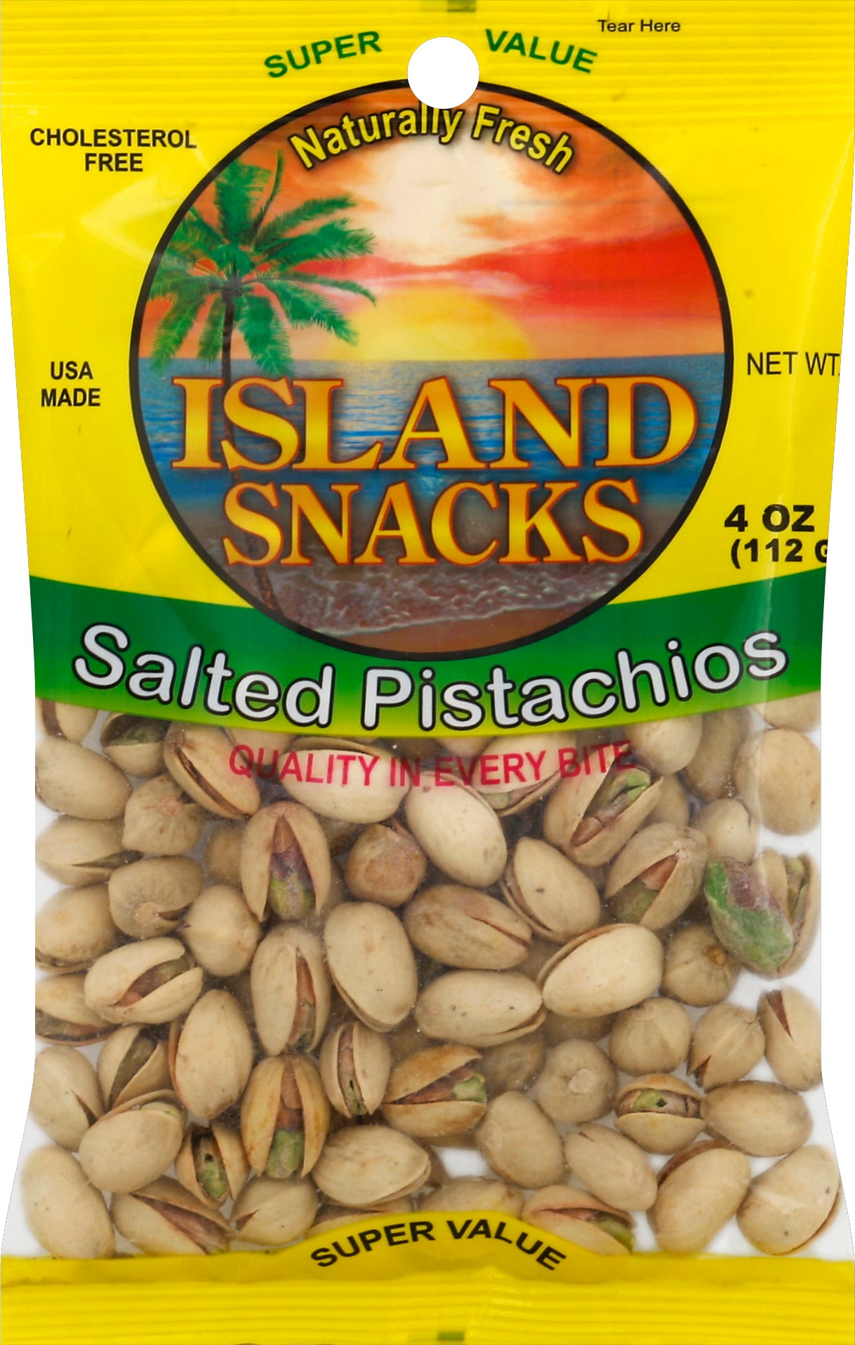 Island Snacks Pistachios 4 oz