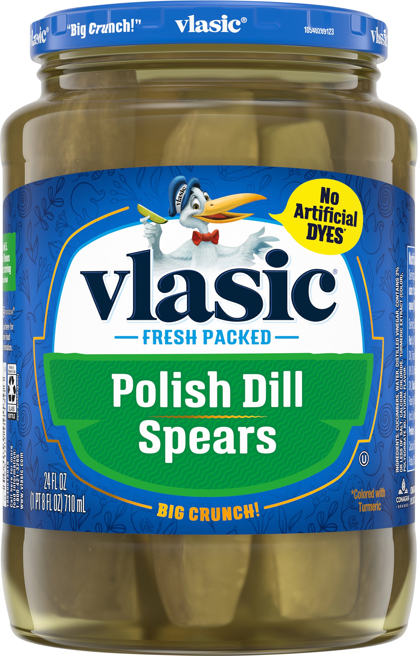 Vlasic Polish Dill Spears Pickles 24 oz