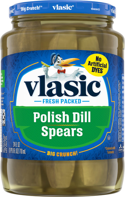 Vlasic Polish Dill Spears Pickles 24 oz