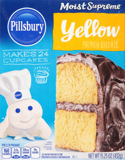 Pillsbury Moist Supreme Premium Yellow Cake Mix 15.25 oz