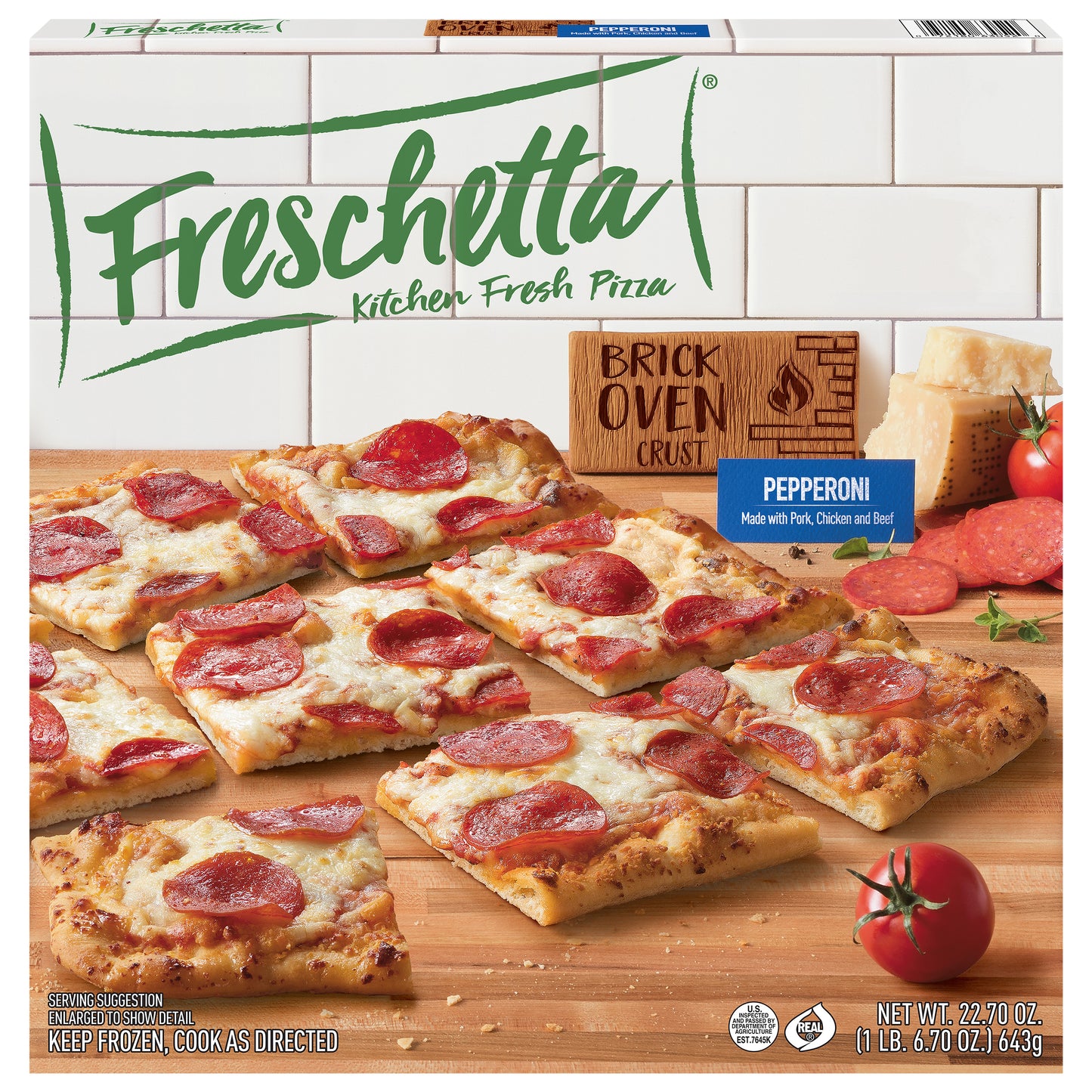 Freschetta Brick Oven Crust Pepperoni Pizza 22.7 oz