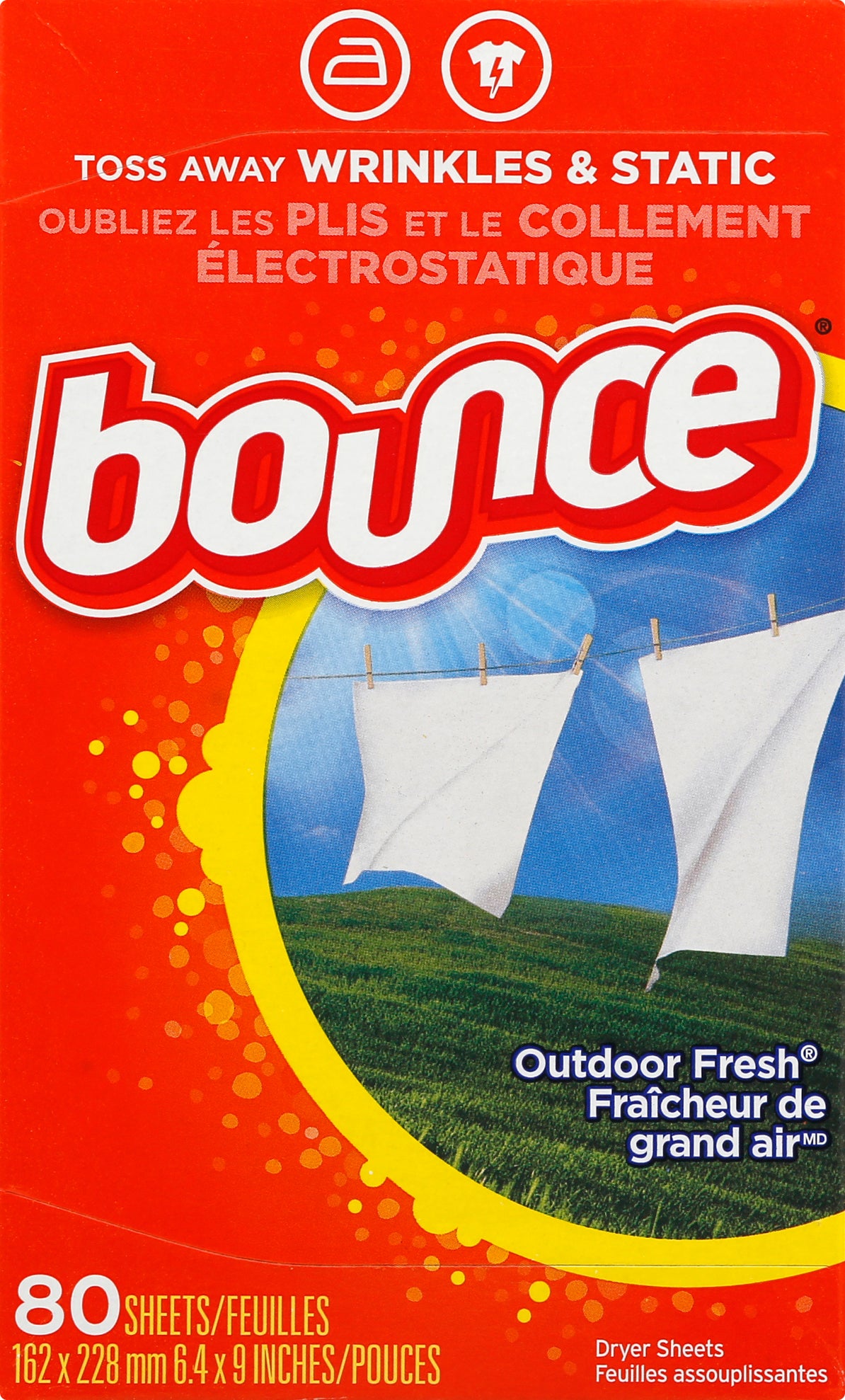 Bounce Outdoor Fresh Dryer Sheets 80 ea