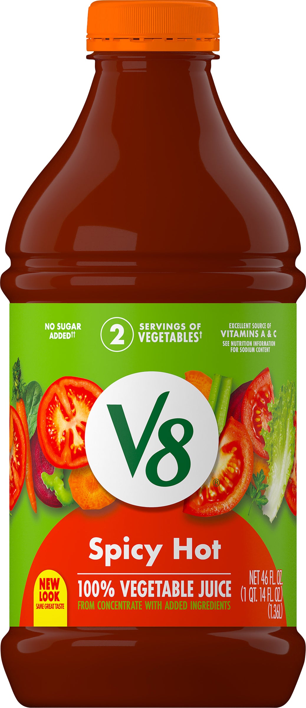 V8 Spicy Hot 100% Vegetable Juice 46 fl oz
