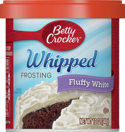 Betty Crocker Whipped Fluffy White Frosting 12 oz
