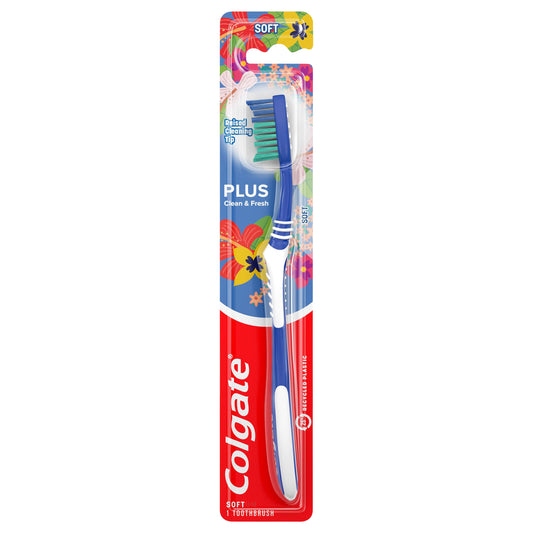 Colgate Plus Soft Toothbrush 1 ea Blister Pack