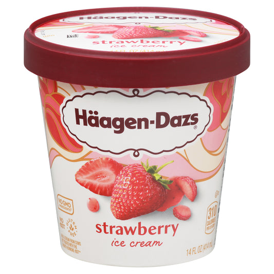 Haagen-Dazs Strawberry Ice Cream 14 fl oz