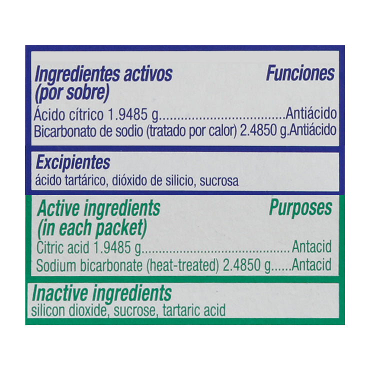 Picot Citric Acid Antacid Effervescent Powder 12 packets Box