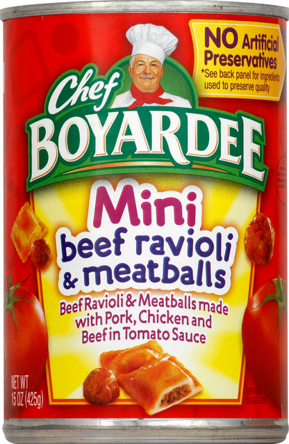 Chef Boyardee Beef Ravioli & Meatballs 15 oz