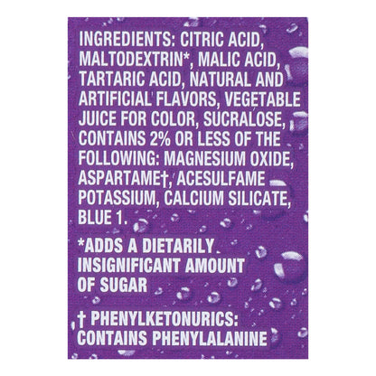 Sunkist Singles to Go! Zero Sugar Grape Drink Mix 6 Sticks