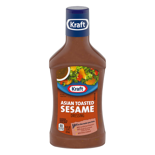 Kraft Asian Toasted Sesame Salad Dressing, 16 fl oz Bottle