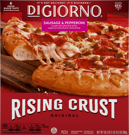 DiGiorno Original Rising Crust Sausage & Pepperoni Pizza 30.3 oz
