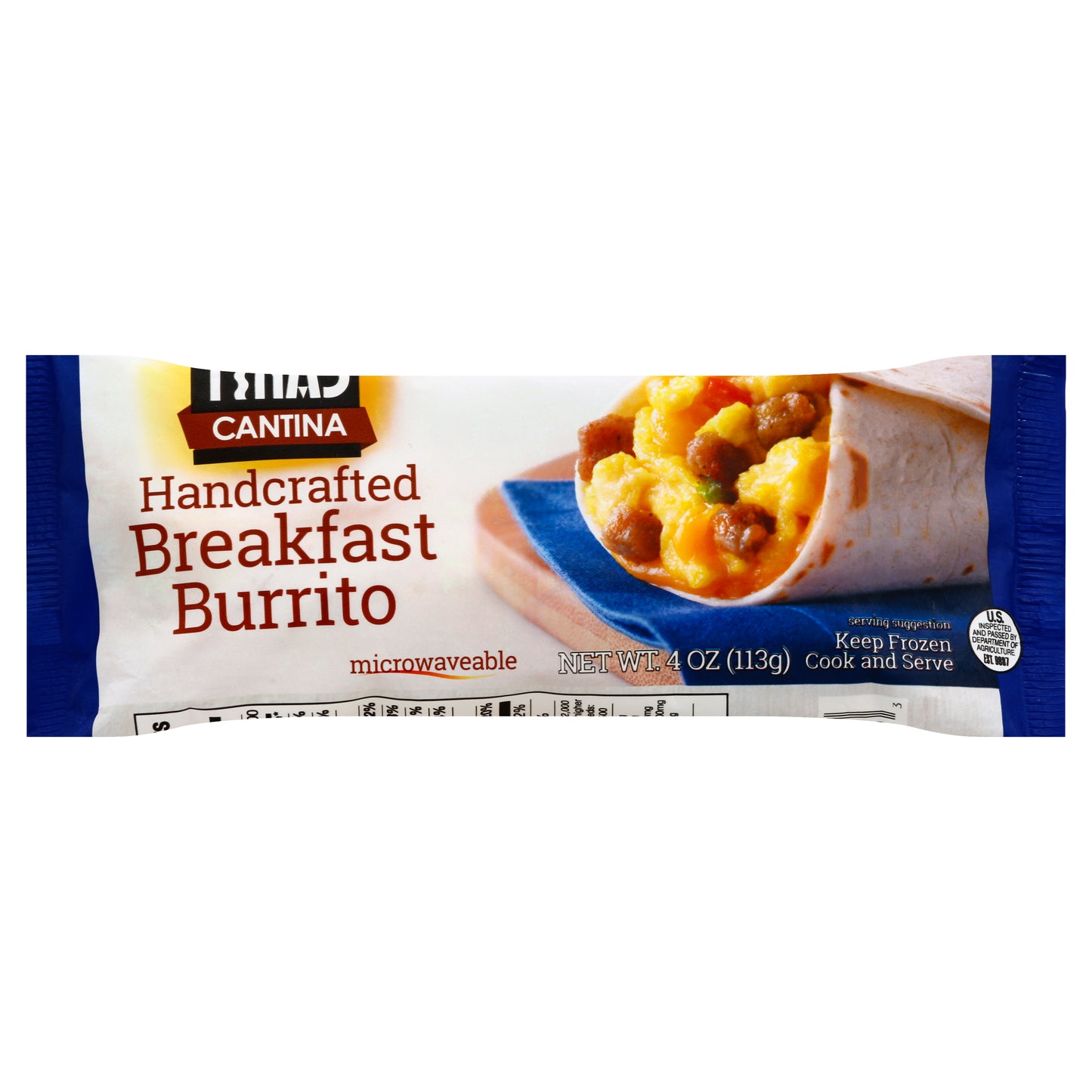 Tina's Burrito 4 oz