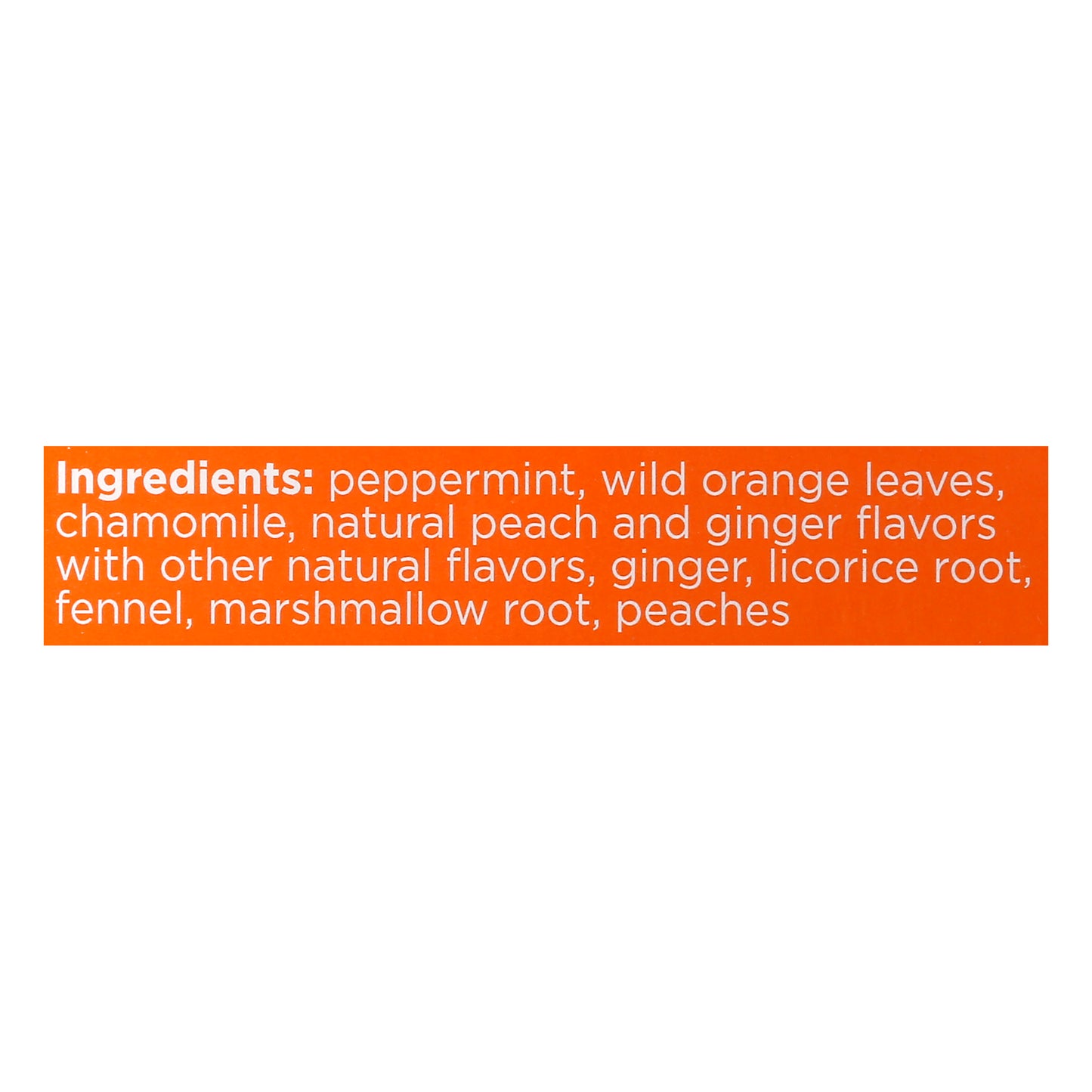 Bigelow Benefits Tea Bags Ginger & Peach Herbal Tea 18 ea