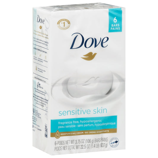 Dove Sensitive Skin Beauty Bar 6 ea