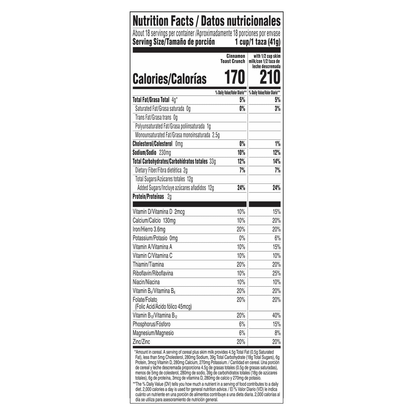 Cinnamon Toast Crunch, Breakfast Cereal with Whole Grain, 27 oz