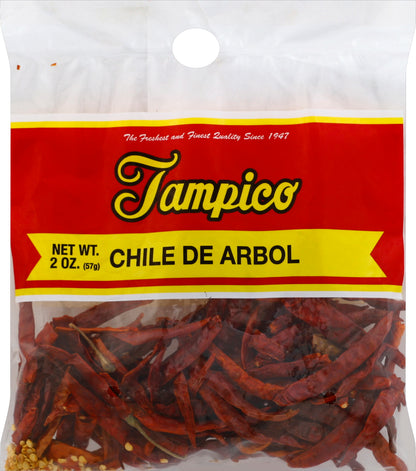 Tampico Chile De Arbol 2 oz